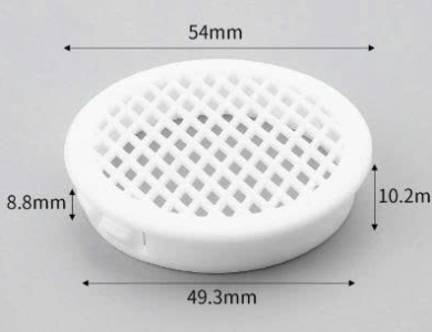 Lưới thoát khí bằng nhựa phi 50mm