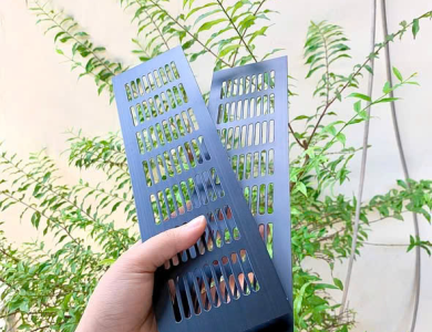 LƯỚI THÔNG GIÓ NHÔM MÀU ĐEN 