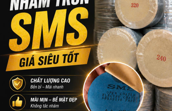 Nhám Tròn SMS Chính Hãng – Mài Mịn, Bền Bỉ, Giá Tốt Tại Long Phát