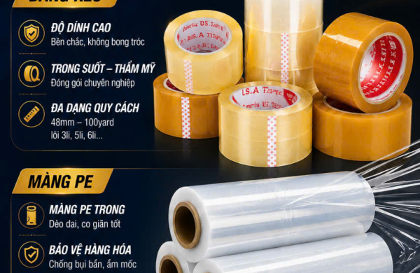 Băng Keo Và Màng PE Chất Lượng Cao – Giải Pháp Đóng Gói Hiệu Quả