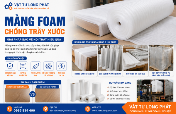 Nên Chọn Màng PE Hay Màng Foam? Đừng Nhầm Lẫn Hai Loại Vật Tư Này
