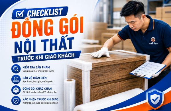 Checklist Đóng Gói Nội Thất Trước Khi Giao Khách Giúp Giảm Thiểu Hàng Lỗi