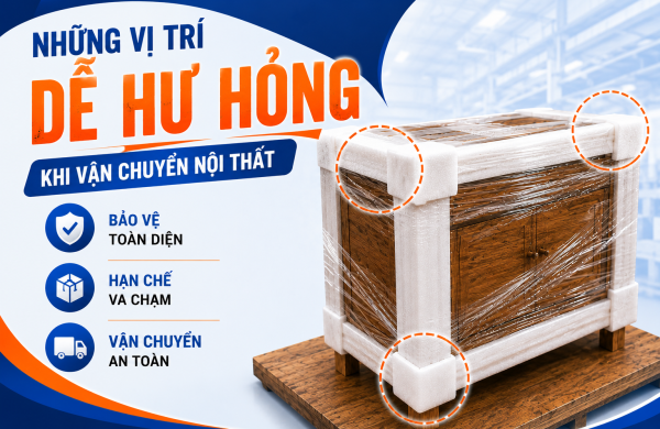 Những Vị Trí Dễ Hư Hỏng Nhất Khi Vận Chuyển Nội Thất Và Cách Bảo Vệ Hiệu Quả