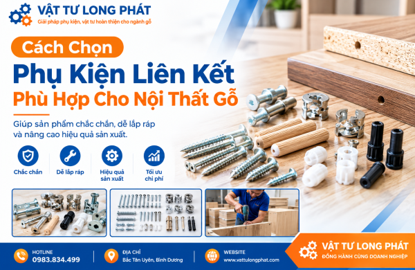 Cách Chọn Phụ Kiện Liên Kết Phù Hợp Cho Nội Thất Gỗ