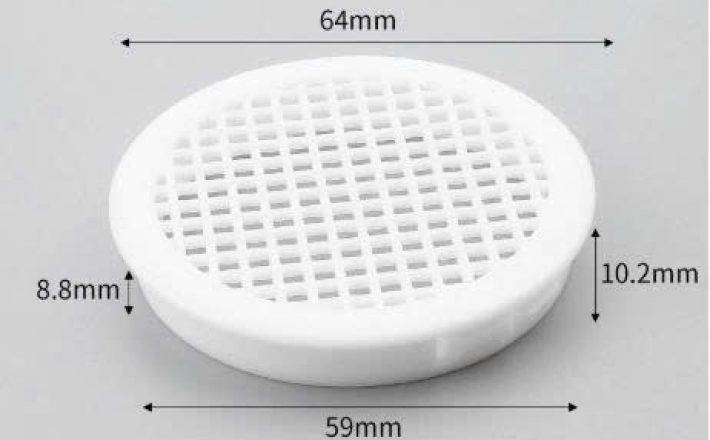 Lưới thoát khí bằng nhựa phi 60mm